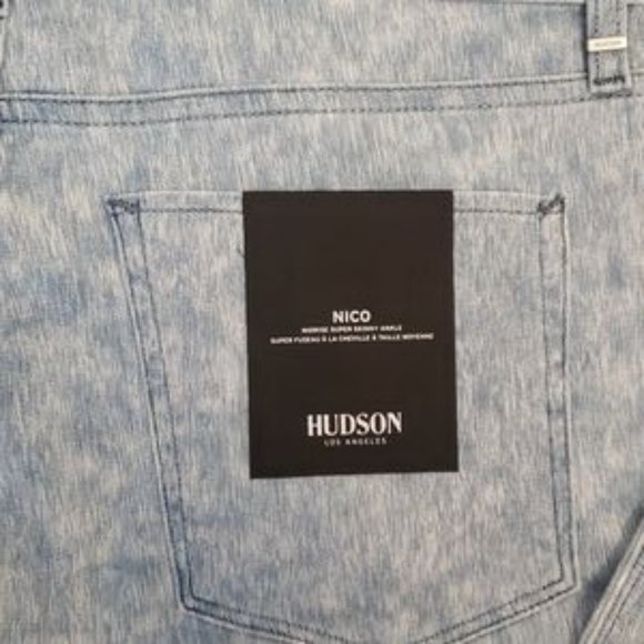 Women's HUDSON Jeans Nico Super Skinny Mid-Rise Ankle Jeans- Size 32 - Picture 5 of 7